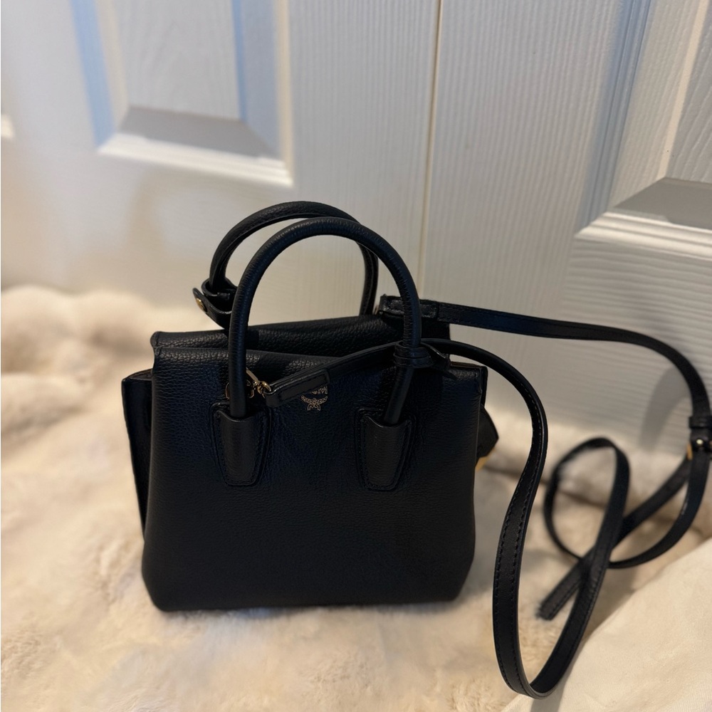 Authentic MCM Black Crossbody Bag - Picture 2 of 9